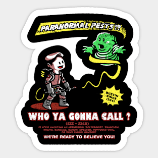 Paranormal Pest Exterminators Sticker